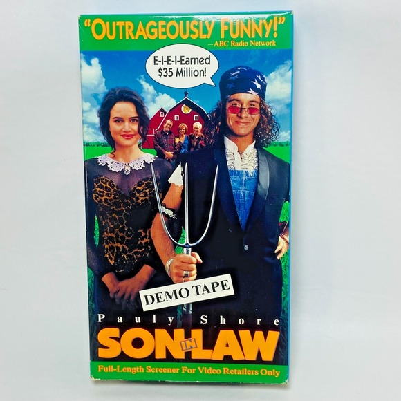 1994 Son In Law Demo Screener (Vhs) Tape Pauly Shore 90s Carla Gugino Comedy - Picture 1 of 5